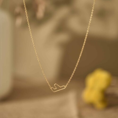 Dainty Airplane Necklace-1 Dainty airplane necklace 1