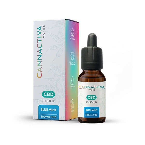 E-líquido 500mg Blue Mint (5% CBD Full Spectrum) de Cannactiva