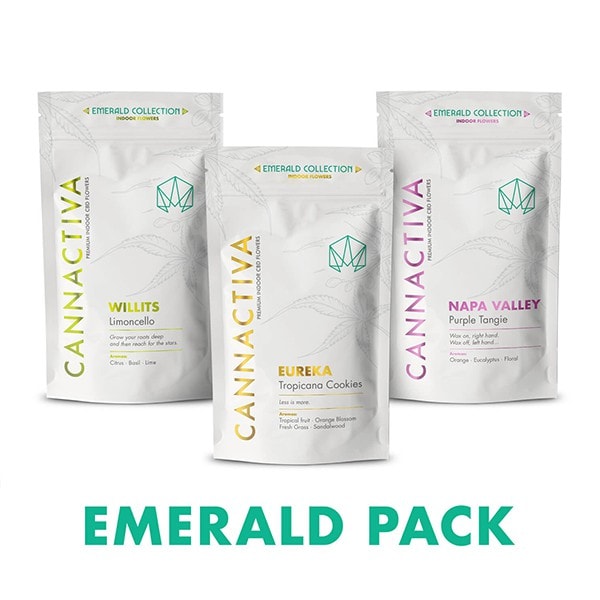 Pack Flores de CBD Indoor con 3 variedades de Cannactiva