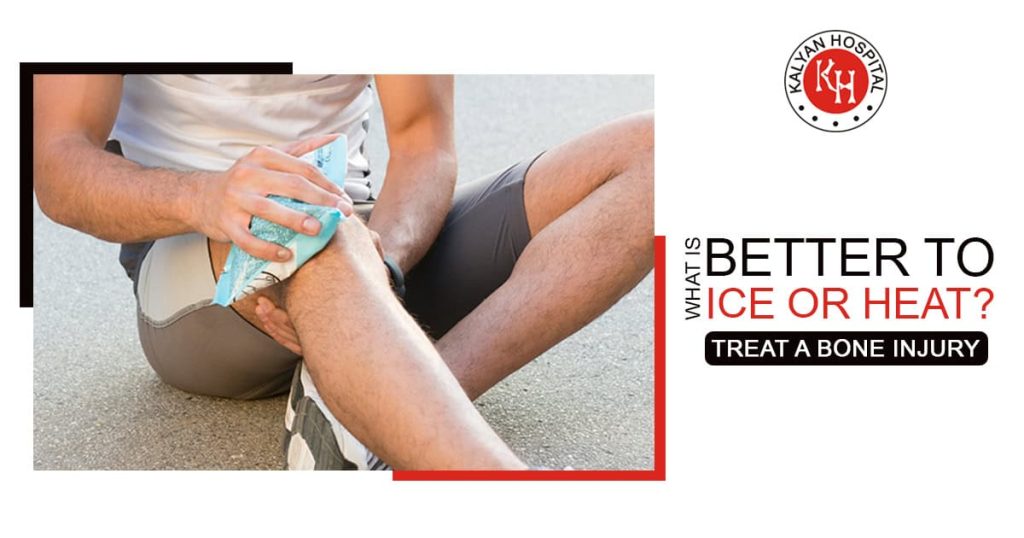 What is better to treat a bone injury ice or heat