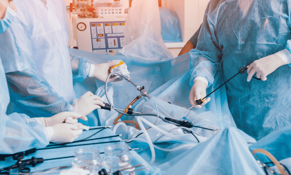 Minimally invasive surgical procedure at Kalyan Hospital for improved patient recovery.