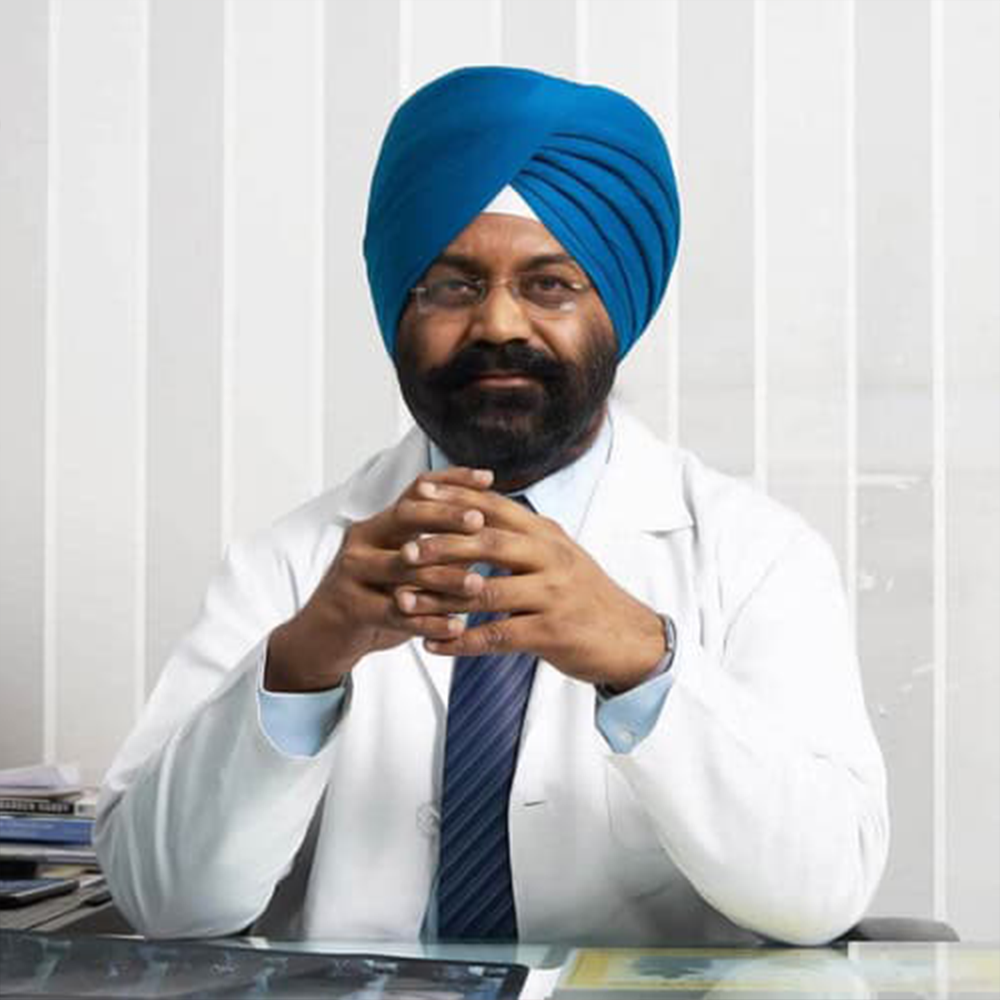 Skilled Indian doctor wearing a blue turban in a hospital setting Americas best doctor.