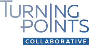 Blue and white logo with the word "COLLABORATIVE" in bold uppercase letters at the bottom; partially obscured text appears in a lighter blue above.