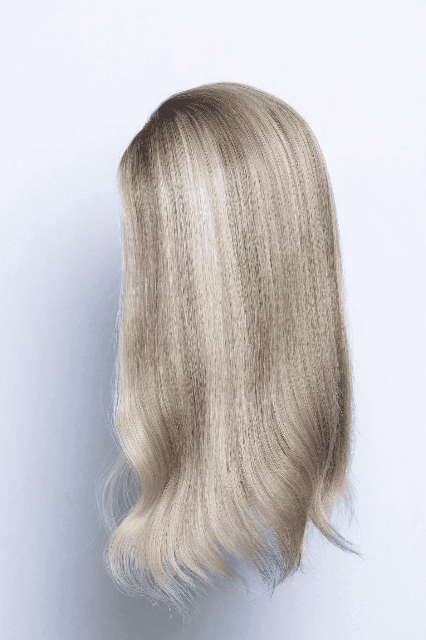 Blonde hair wig showcasing hair enhancer effects for hair volume and shine.