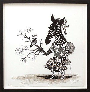 Fra Strange Days. Litografi af Julie Nord