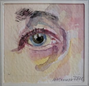 Øje af svensk kunstner Lillemor Tell