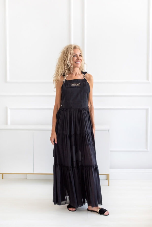 Czarna sukienka jedwabna ANTOINETTE