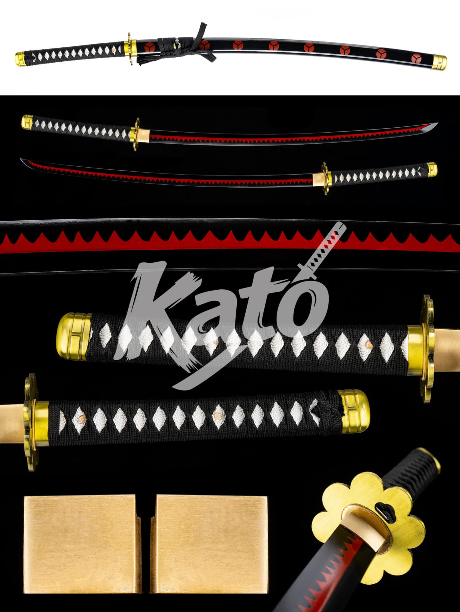 10 Anime Inspired 9260 Spring Steel Katana Replica Collectible Handmade