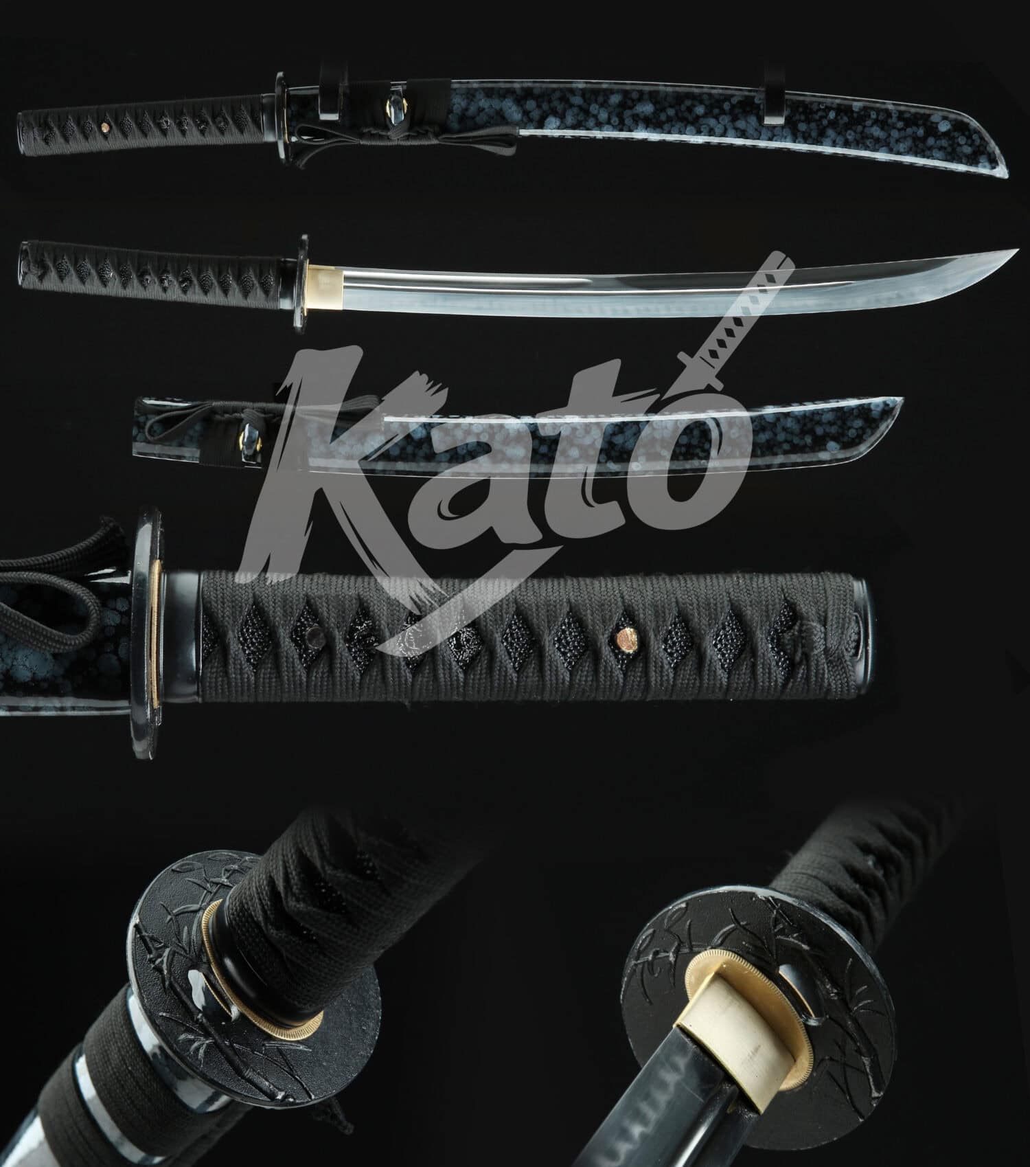 12 T10 Carbon Steel Katana – Hand-Forged Blade, Clay-Tempered Hamon, Alloy Tsuba