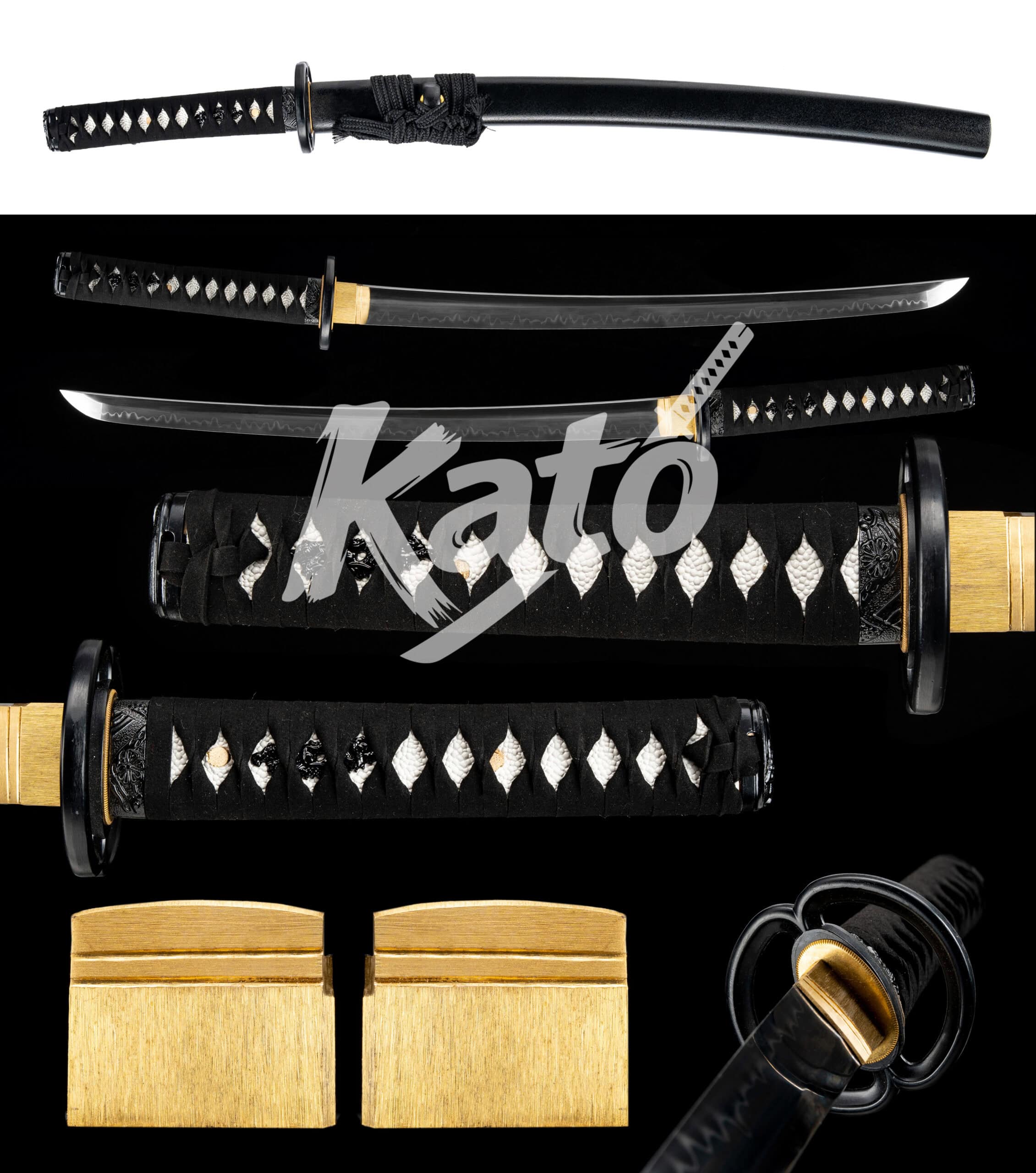 T10 Performance Wakizashi – Traditional Iron Koshirae – 18-Step Finish T10 Performance Wakizashi – Traditional Iron Koshirae – 18-Step Finish