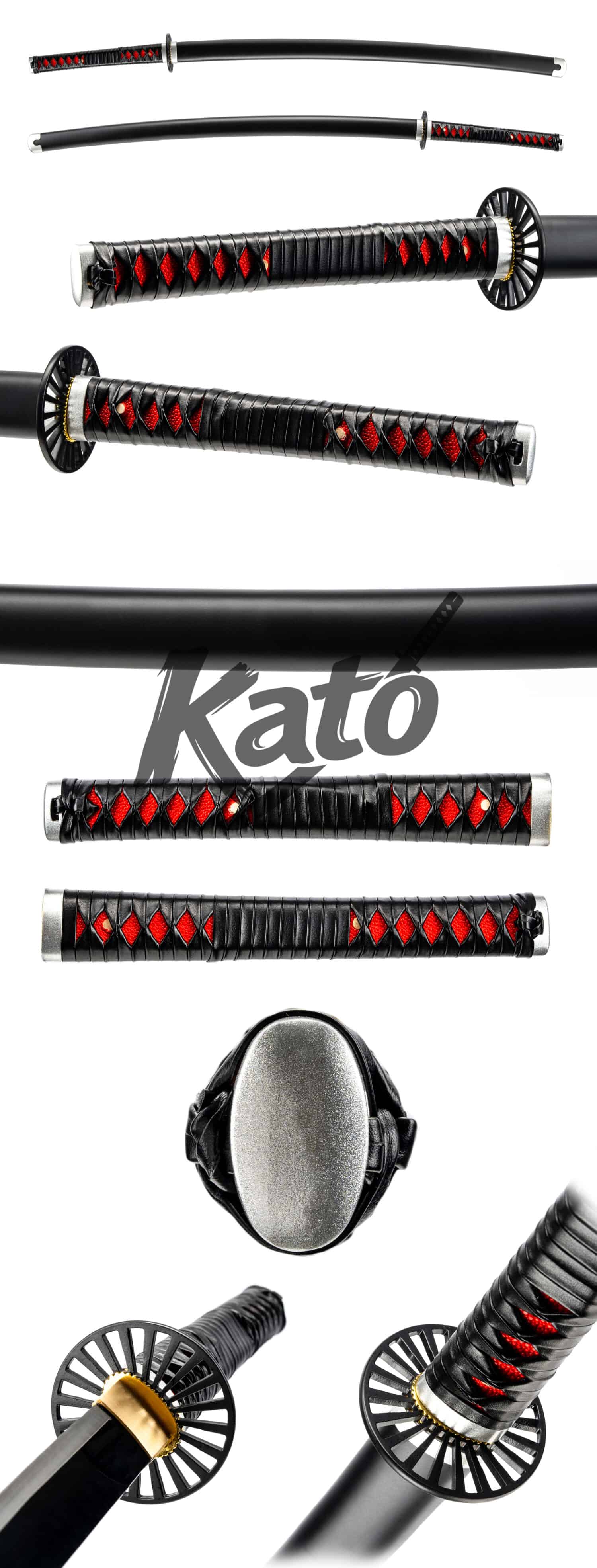 Demon Slayer Tanjiro Kamado Katana — 1045 Steel, Black Baked Finish