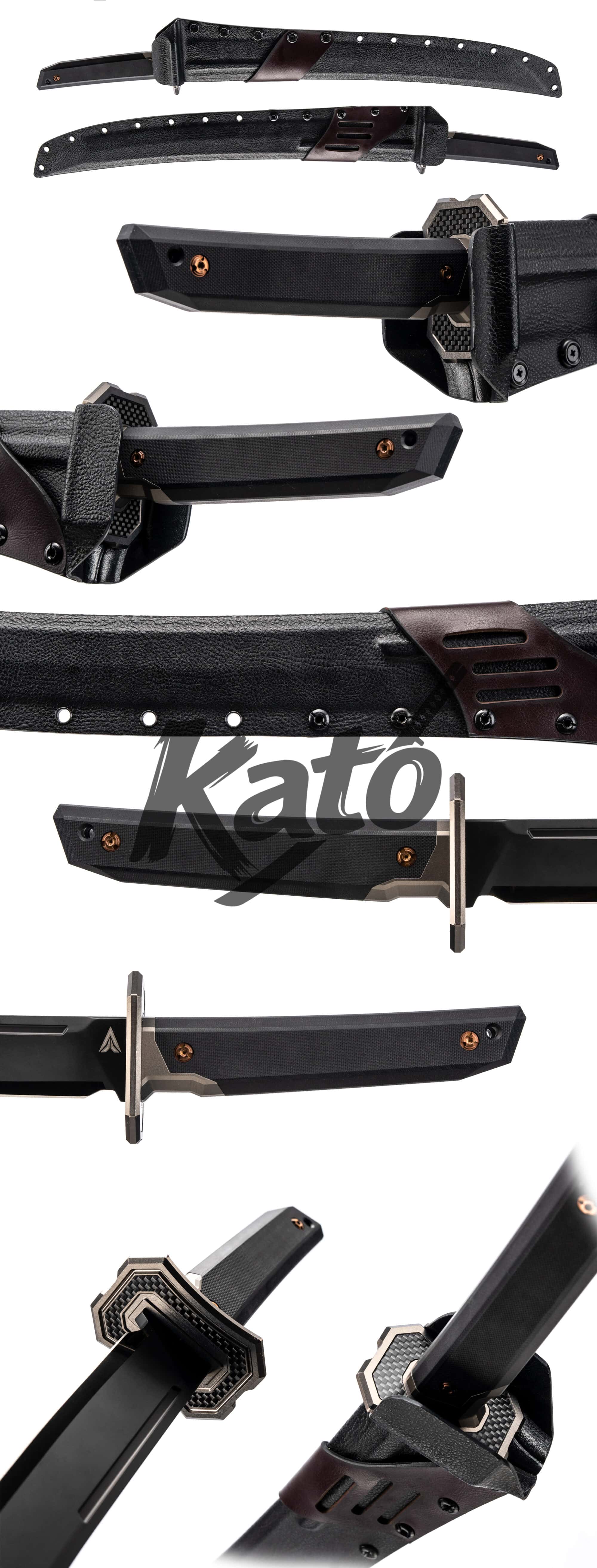 9 DC53 Black Samurai Sword Collectible Handmade