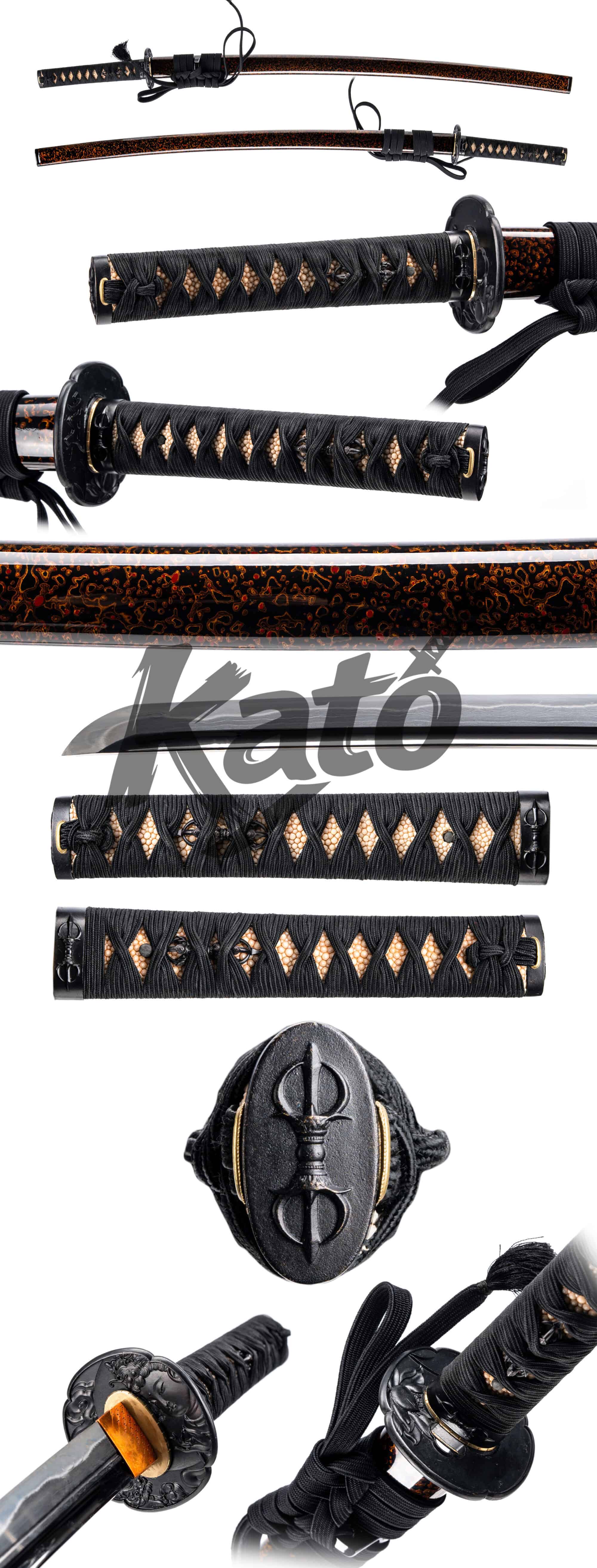 7b88beca86644008e1dd2b21d7170d78 Naie Shizu “Unmei” Katana – U.S. Client Custom Commission, Nanbokucho Revival Folded Steel Samurai Sword