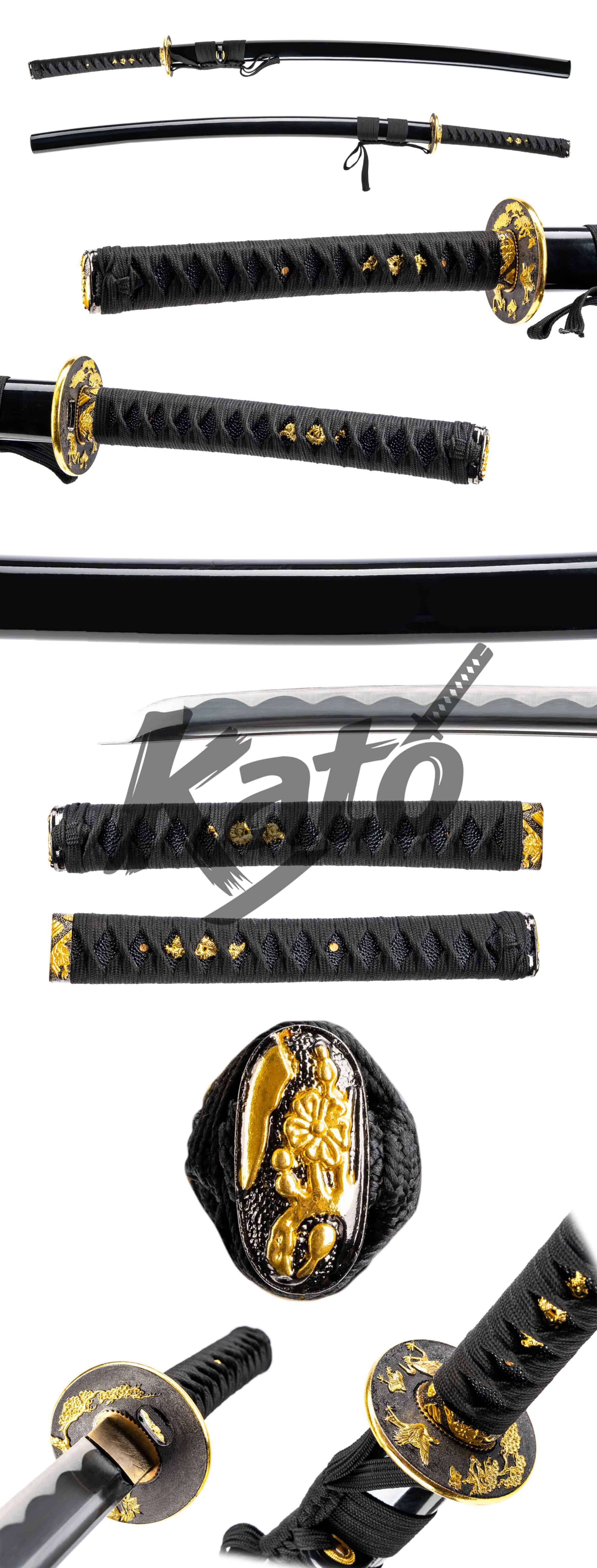23 5160 Steel Katana – Hand Forged Samurai Sword, Razor Sharp, Real Cutting Performance