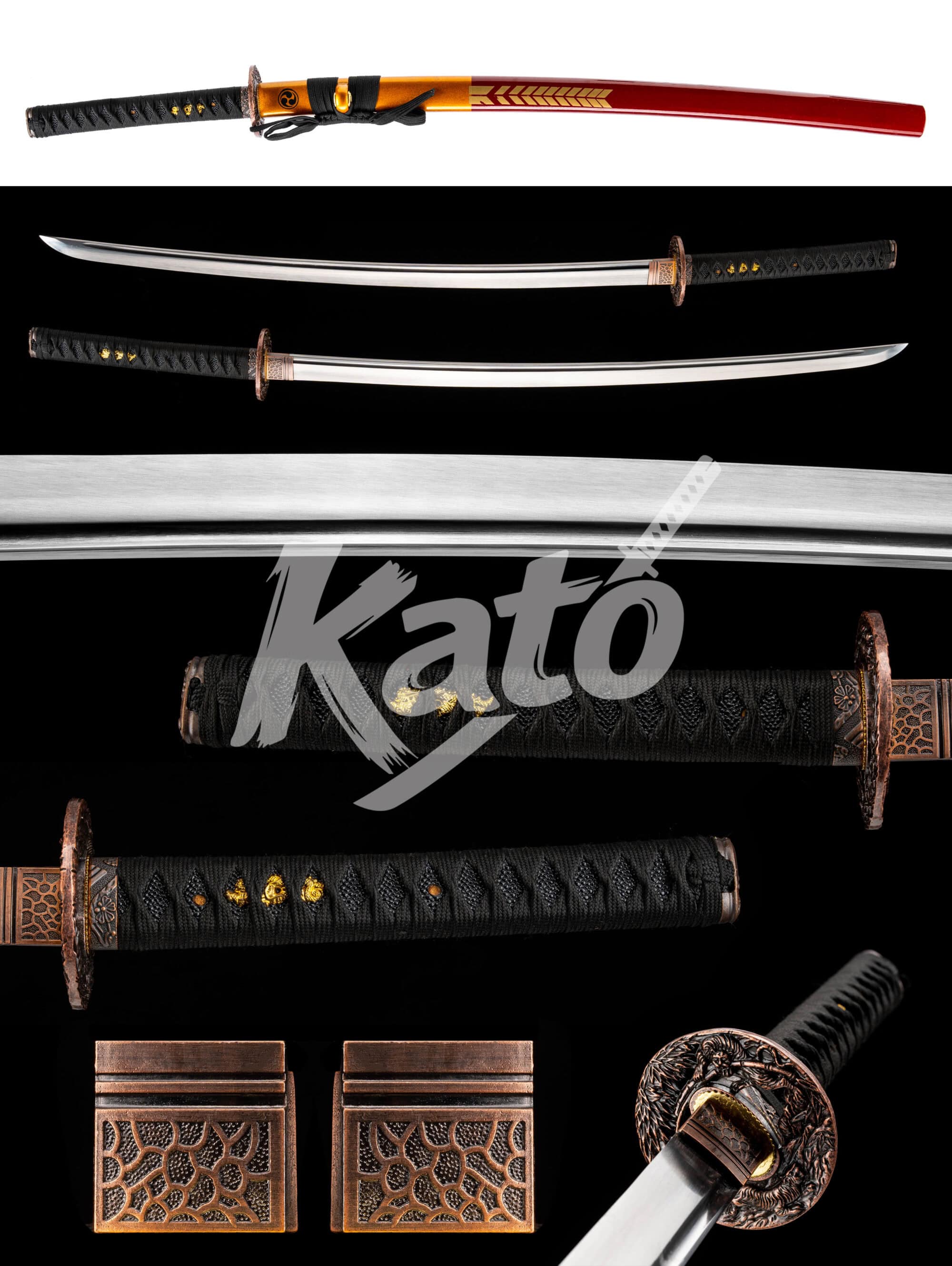 27 Dragon Katana 5160 Steel – Hand Forged Samurai Sword, Razor Sharp, Real Cutting Blade