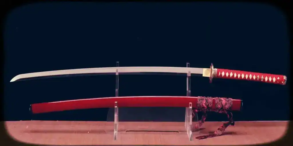 Katana hamon line on blade