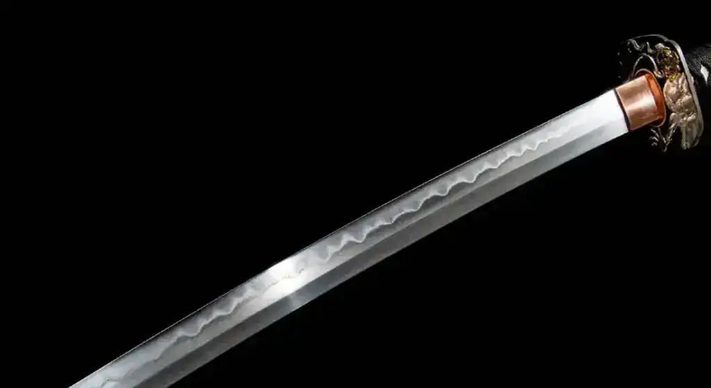 Real hamon on polished blade