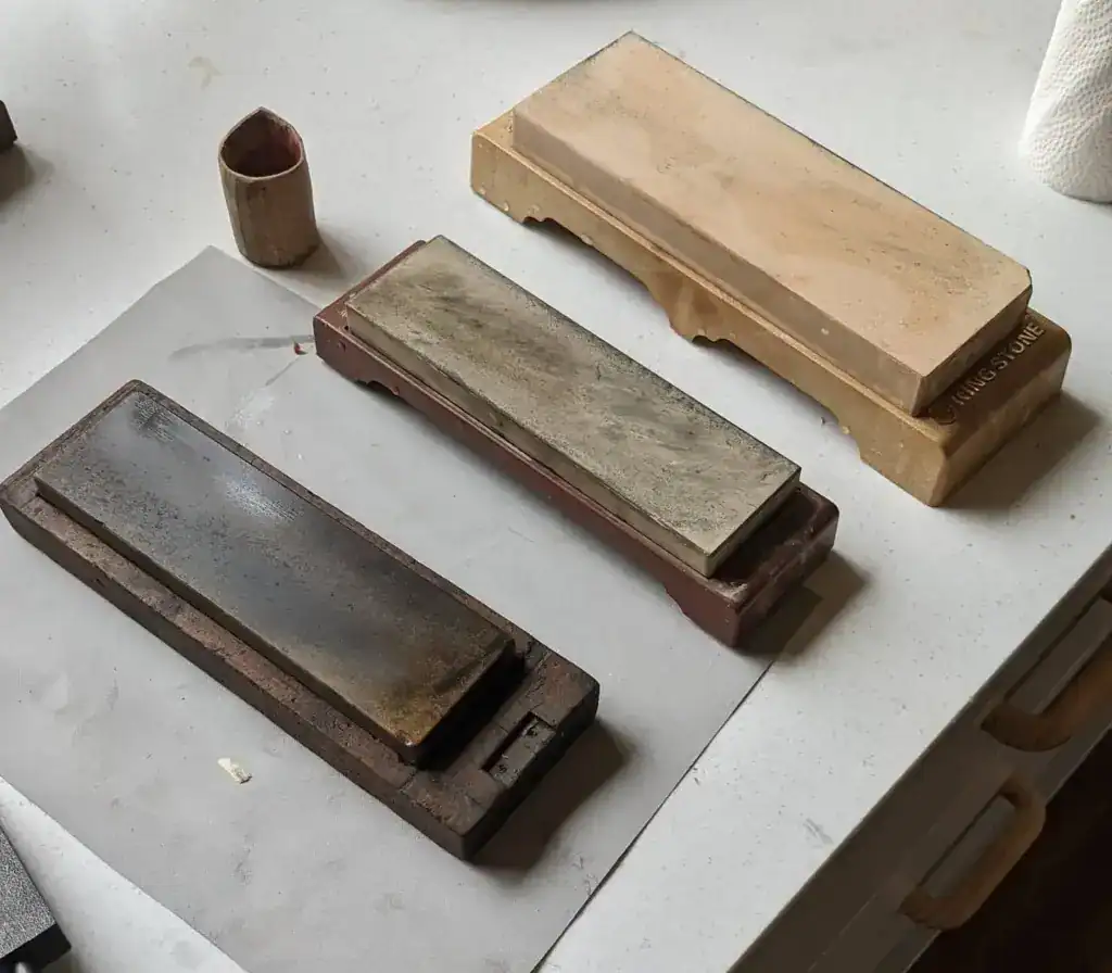 katana sharpening stones grit progression