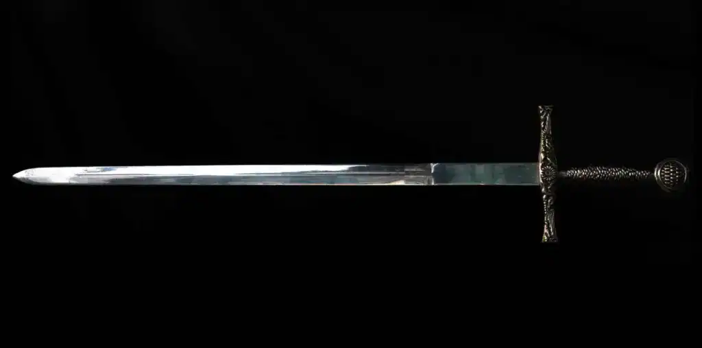 medieval european longsword steel blade
