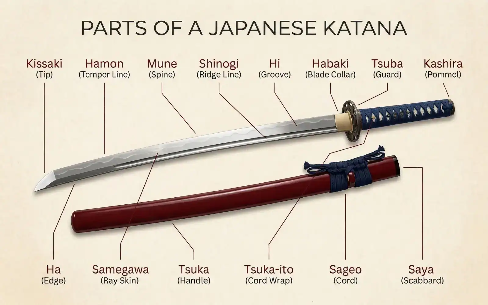 parts of a katana
