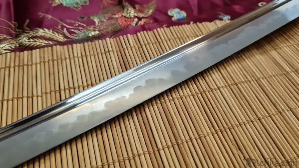 real katana hamon on blade