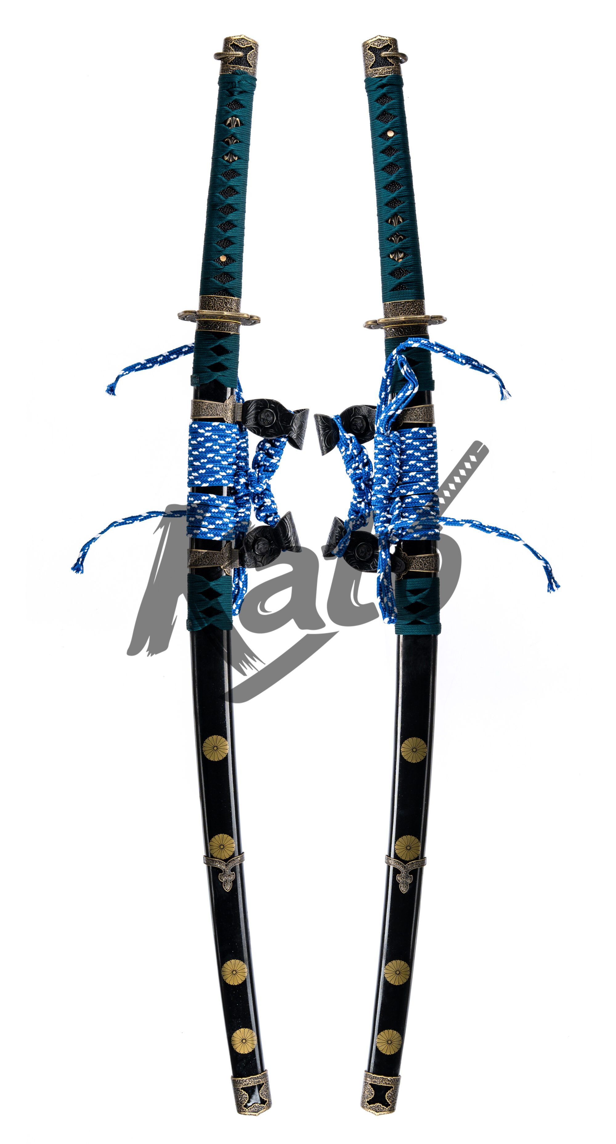 10 Twisted Damascus Tachi Sword – Hand Forged Japanese Hanging Samurai Sword