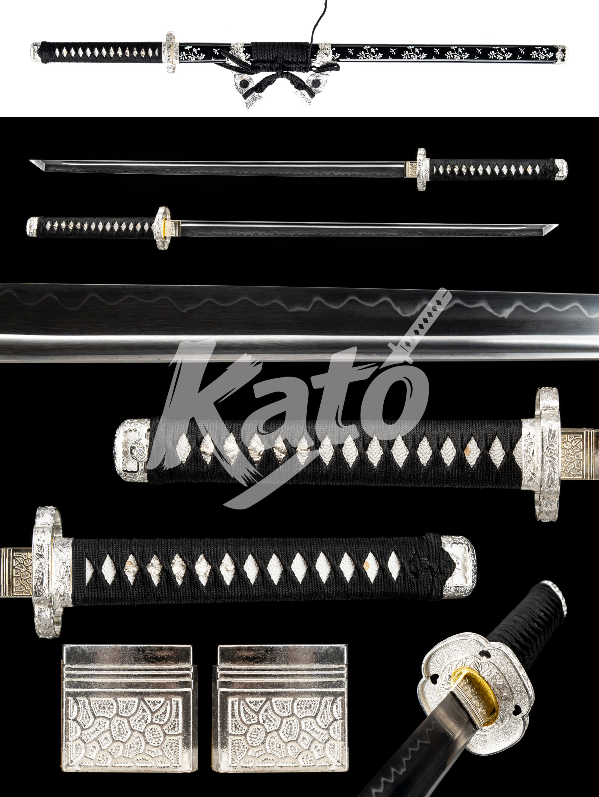 15 T10 Clay Tempered Ninja Sword – Hand Forged Straight Blade Ninjato