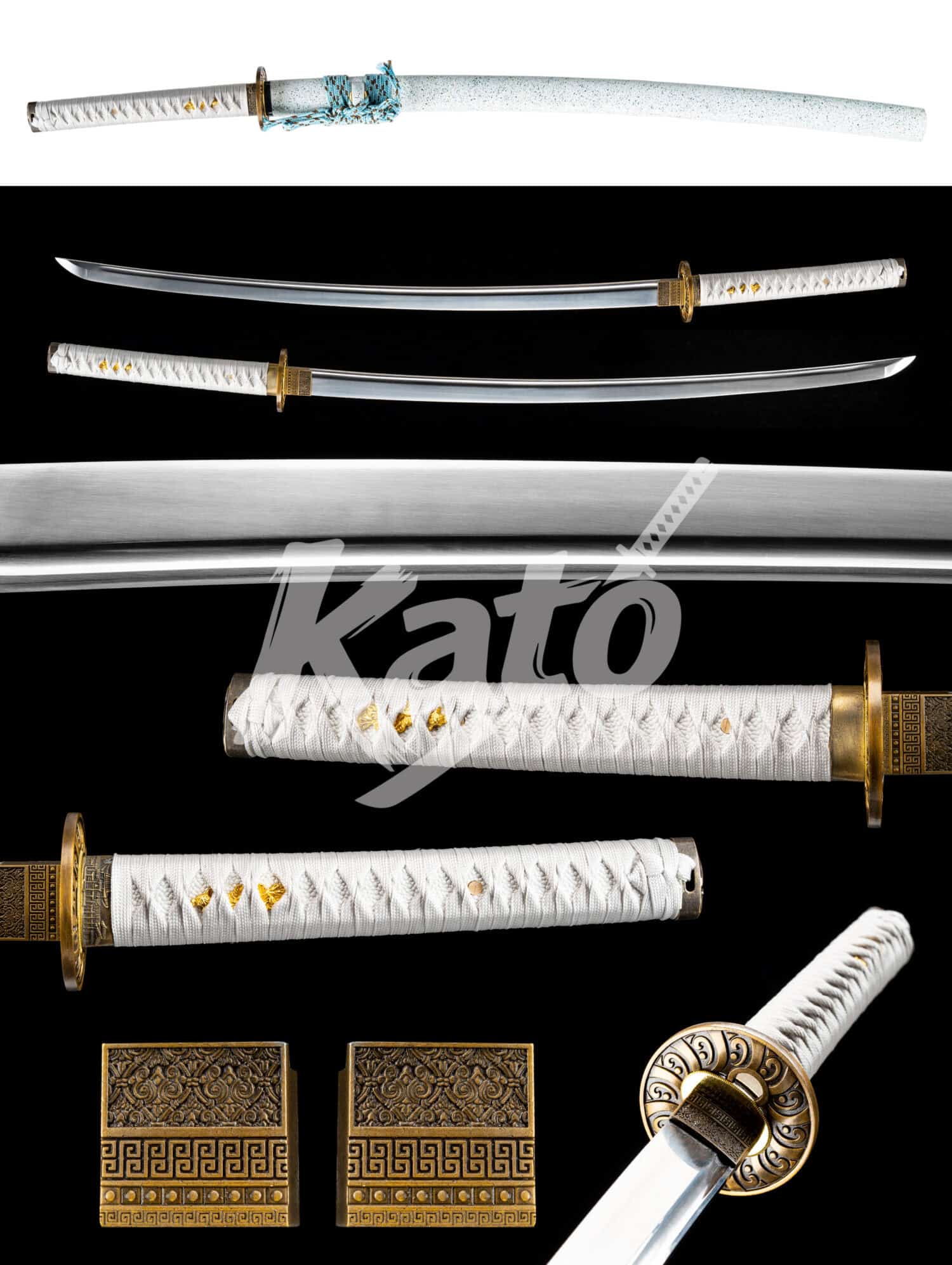 18 White Katana 5160 Spring Steel – Hand Forged Samurai Sword