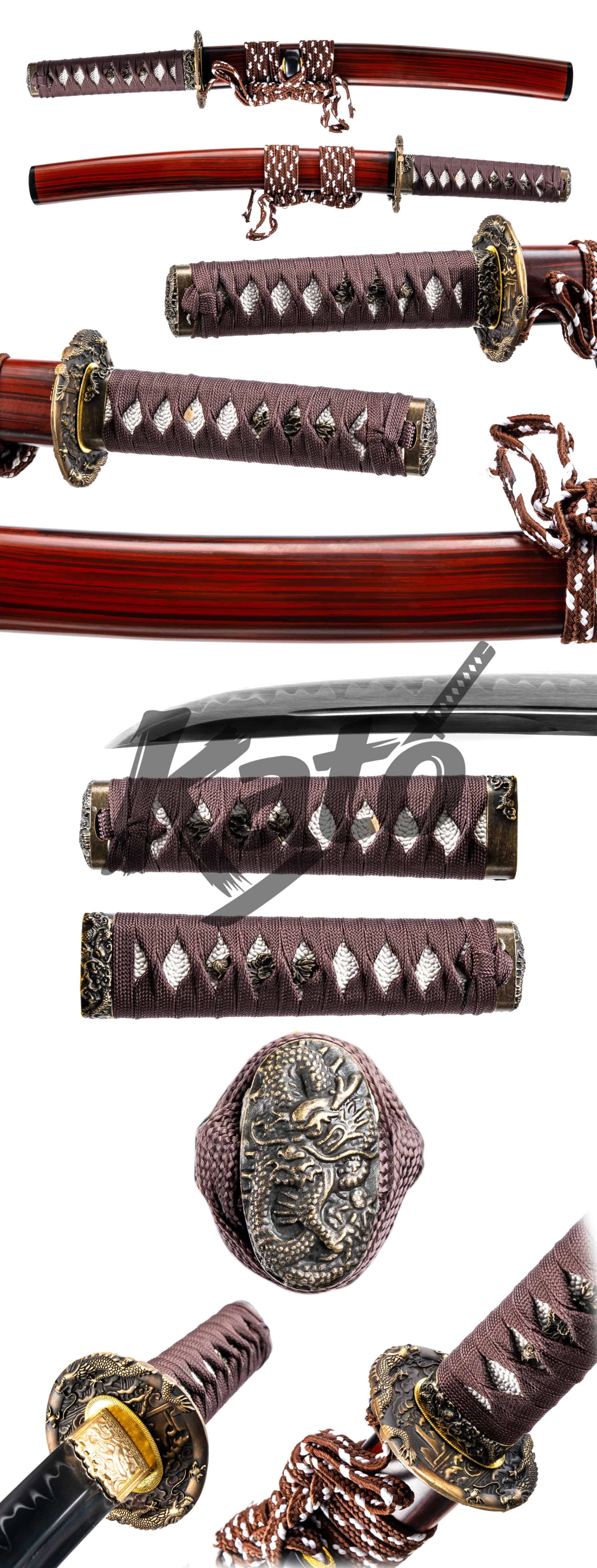 26 Tanto Knife T10 Clay Tempered – Hand Forged Japanese Samurai Dagger