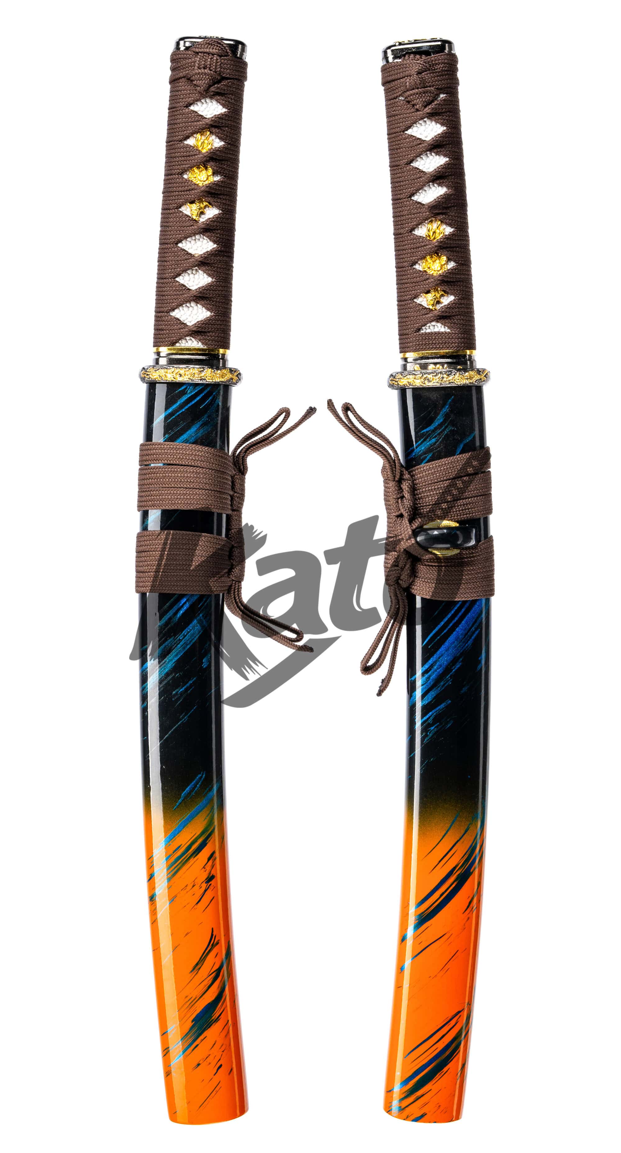 4 Tanto Kato Ember Wave · Épée courte japonaise trempée à l'argile T10