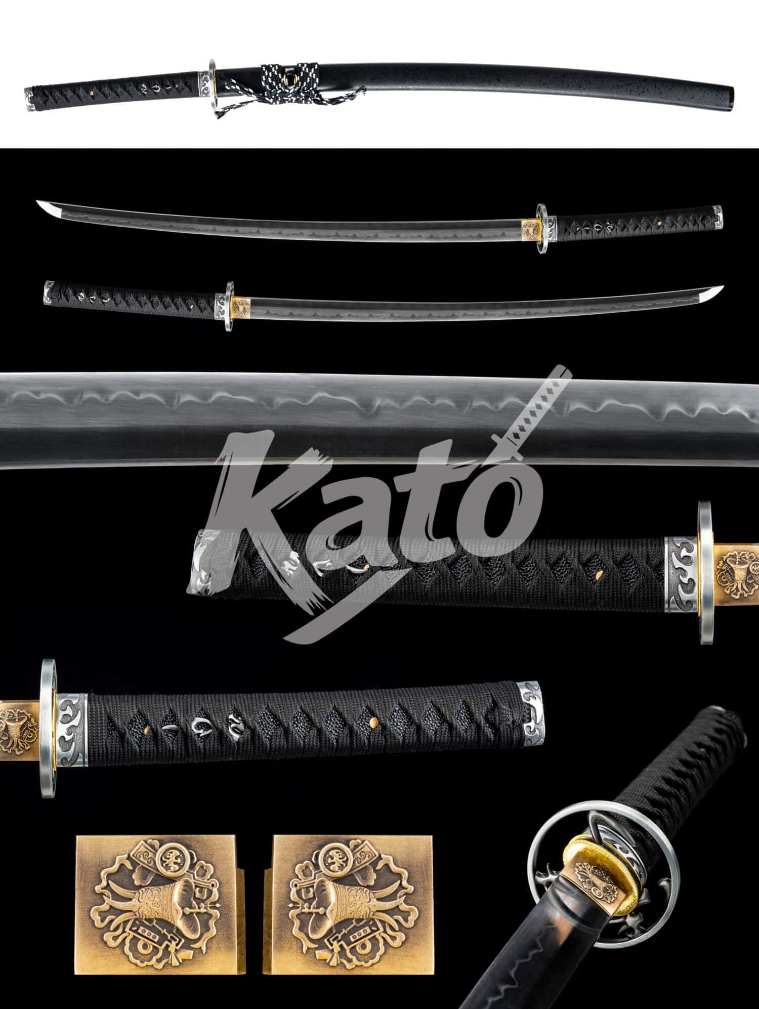 42 T10 Katana Sword Clay Tempered – Real Hamon Japanese Samurai Sword