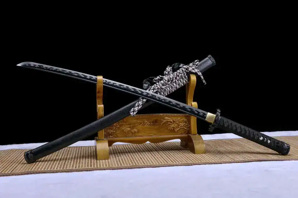 Modern tachi style sword display
