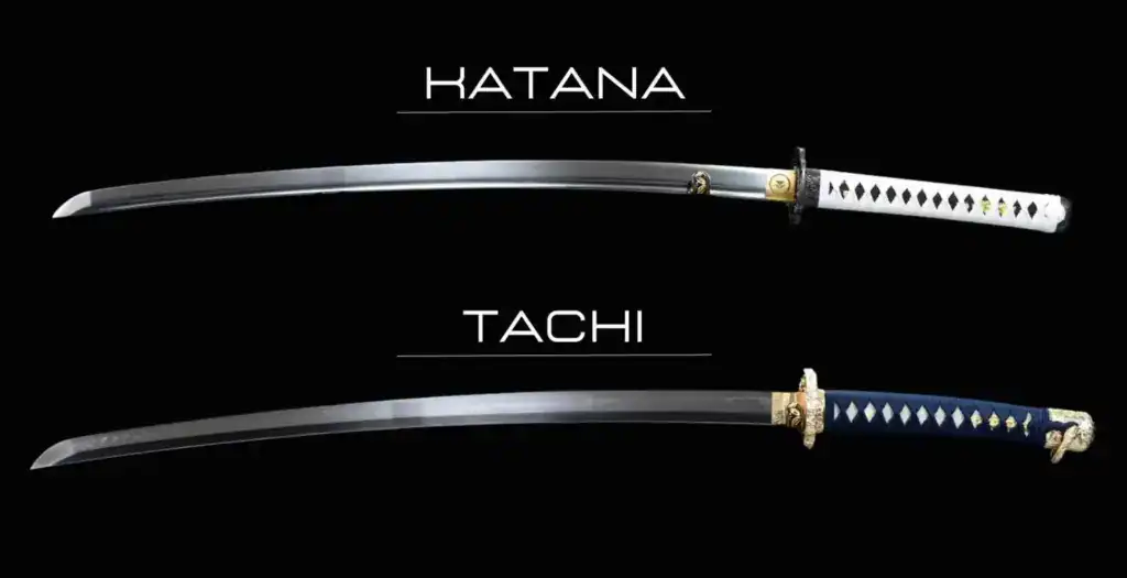 Tachi vs katana blade comparison