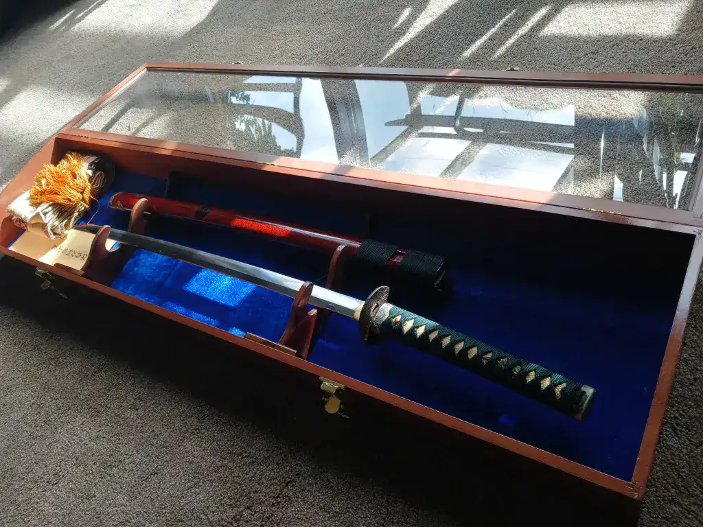 boxed katana gift display set