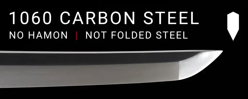1060 carbon steel blade closeup