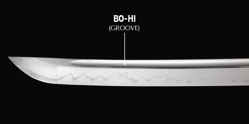 bo hi katana blade groove