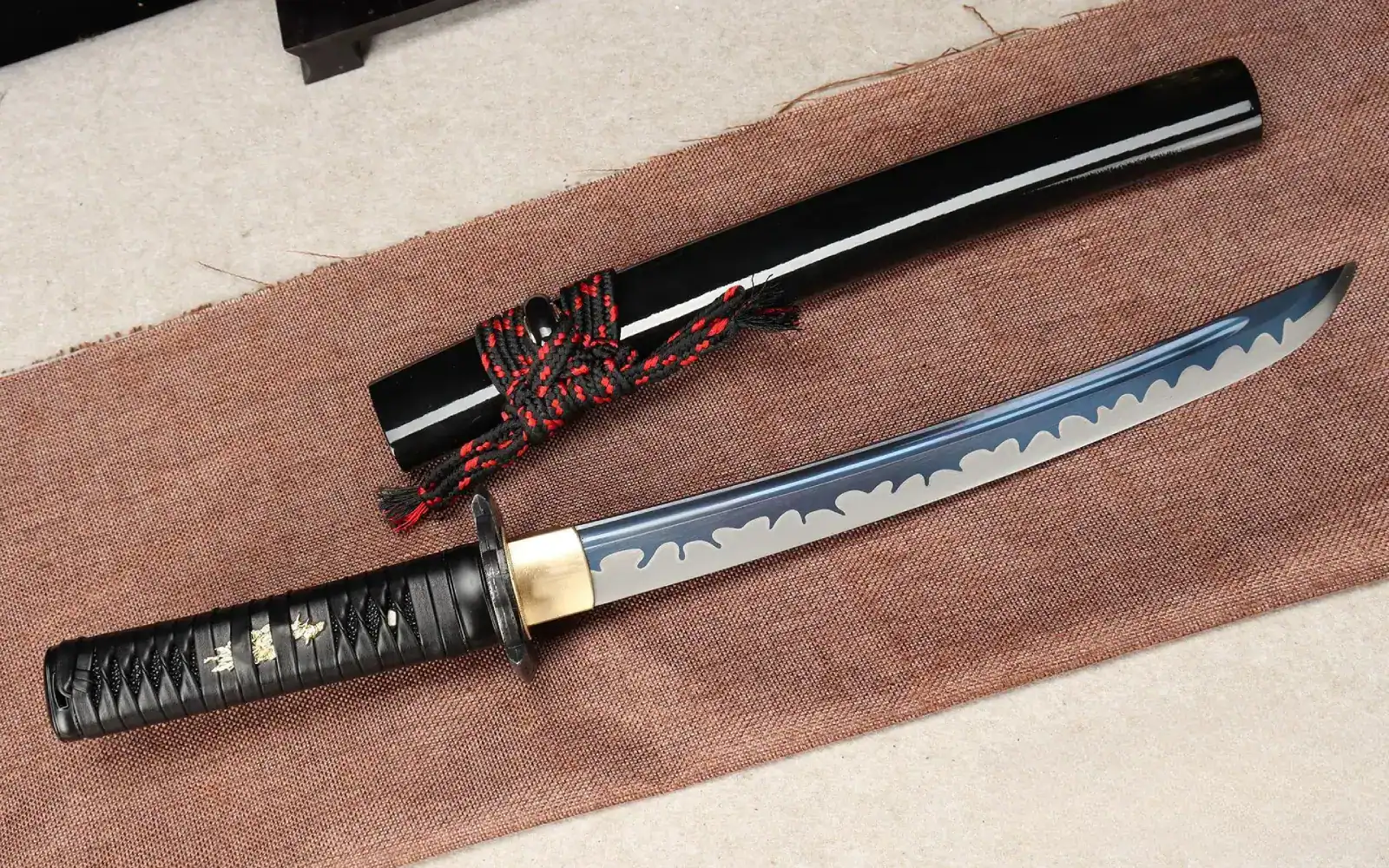 traditional tanto and scabbard closeup