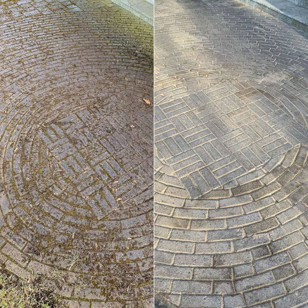 Ringi mustriga tänavakivide korralik puhastus