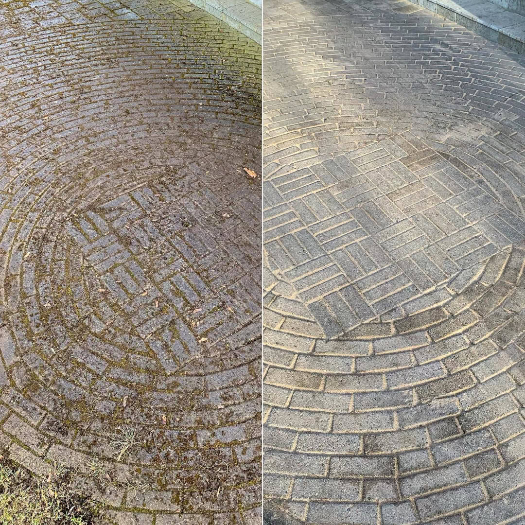 Ringi mustriga tänavakivide korralik puhastus