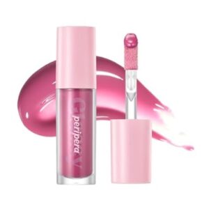 Peripera Ink Glasting Lip Gloss, pflegeleichter Lipgloss ohne Kleben, in zartem Rosa.