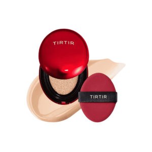 TIRTIR Cushion Foundation mit rotem Schwämmchen für strahlendes Hautbild.