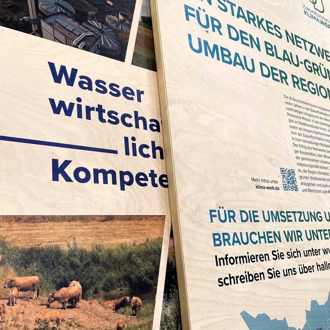 Beispielbild nachhaltigerer Werbetechnik: der Direktdruck auf Materialien wie Holz, MDF, Valchromat und Co.
