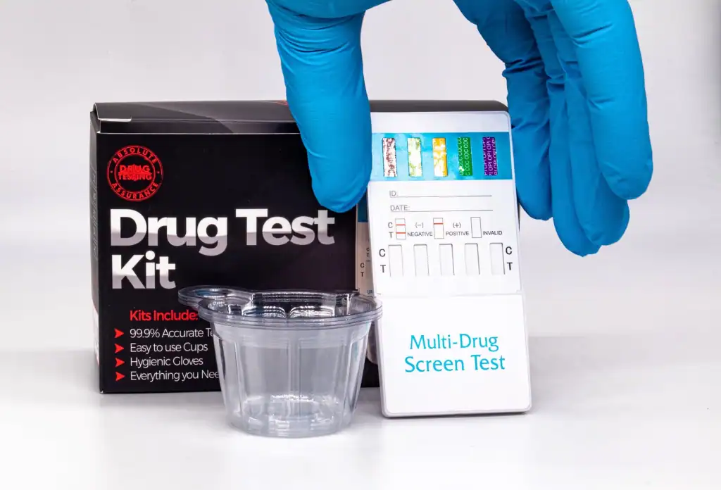 Drug test kit for legal and employment drug screening purposes, including multi-drug screen testing and lab-quality results. Ideal for law offices and legal professionals specializing in drug-related cases.