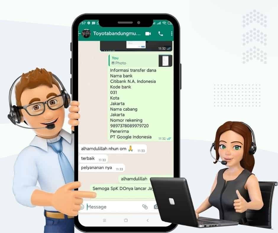 Transfer dana bank via WhatsApp, layanan keuangan digital, transaksi bank terpercaya Indonesia.