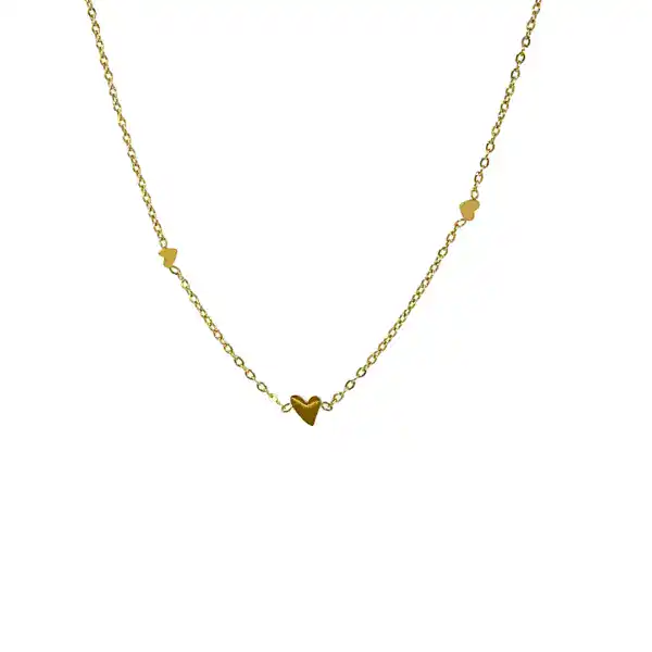 3 Hearts Gold Necklace