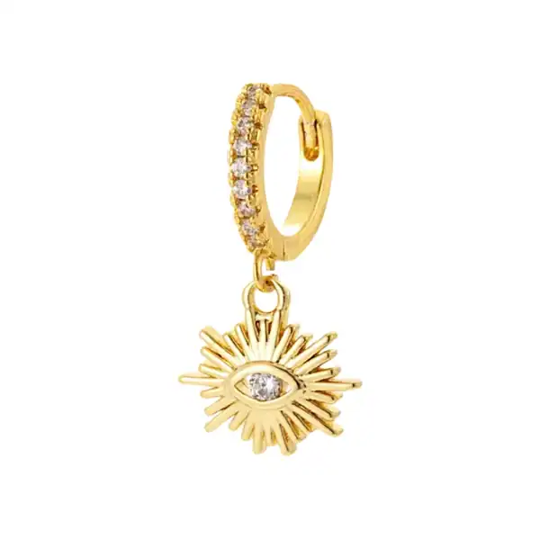 Evil Eye Drop Earring
