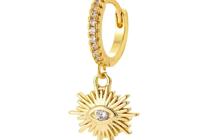 Evil Eye Drop Earring
