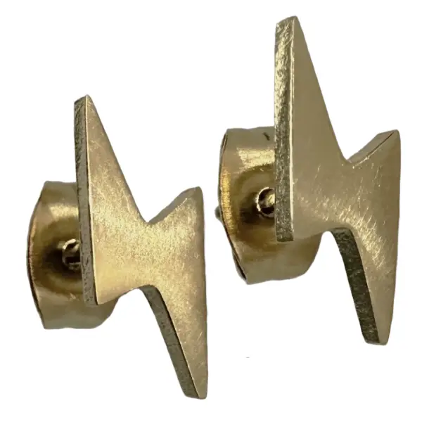Lightning Bolt Stud Earrings