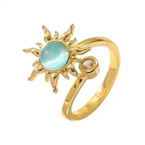 Aqua Sun Flower