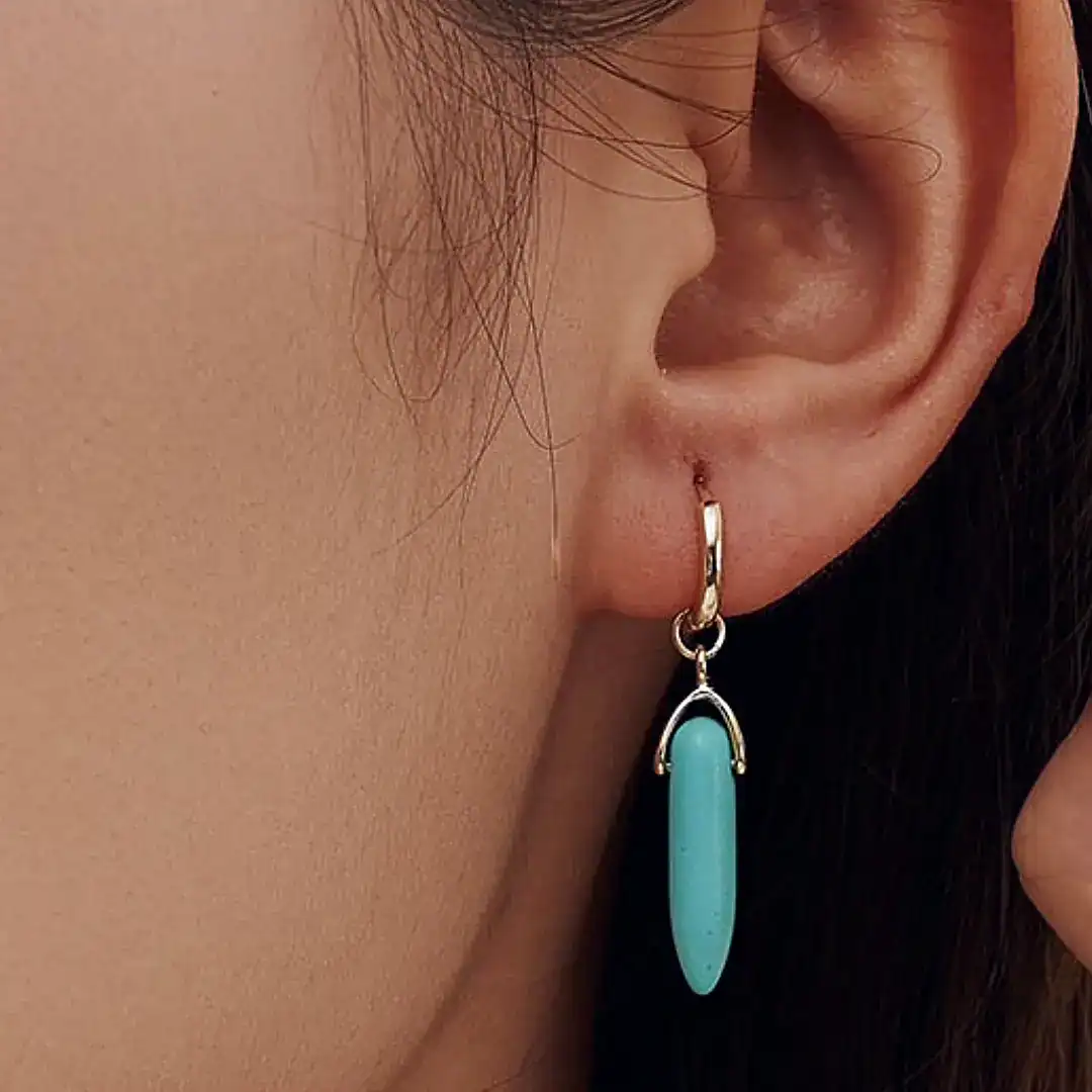 Azure Cascade Drop Earrings